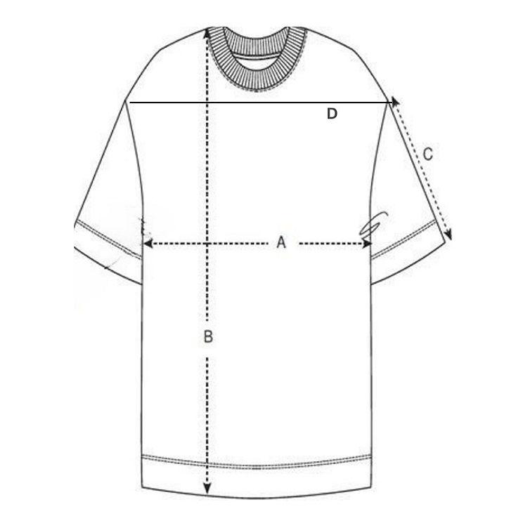 <p>&nbsp;* All measurements are in inches&nbsp;(<strong>inch</strong>).&nbsp;</p><figure class="table"><table><tbody><tr><td>&nbsp;</td><td>&nbsp;</td><td><p style="text-align:center;"><span style="background-color:white;color:black;"><strong>S</strong></span></p></td><td><p style="text-align:center;"><span style="background-color:white;color:black;"><strong>M</strong></span></p></td><td><p style="text-align:center;"><span style="background-color:white;color:black;"><strong>L</strong></span></p></td><td><p style="text-align:center;"><span style="background-color:white;color:black;"><strong>XL</strong></span></p></td></tr><tr><td><p style="text-align:center;"><strong>B</strong></p></td><td>Body Length</td><td><p style="text-align:center;">26.50 - 26.75</p></td><td><p style="text-align:center;">27.25 - 27.50</p></td><td><p style="text-align:center;">28 - 28.25</p></td><td><p style="text-align:center;">28.75 - 29</p></td></tr><tr><td><p style="text-align:center;"><strong>C</strong></p></td><td>Sleve Length</td><td><p style="text-align:center;">8.75 - 9</p></td><td><p style="text-align:center;">9.75 - 10</p></td><td><p style="text-align:center;">10.75 - 11</p></td><td><p style="text-align:center;">11.75 - 12</p></td></tr><tr><td><p style="text-align:center;"><strong>D</strong></p></td><td>Shoulder to Shoulder Length</td><td><p style="text-align:center;">22.25 - 22.50</p></td><td><p style="text-align:center;">23.75 - 24</p></td><td><p style="text-align:center;">25.25 - 25.50</p></td><td><p style="text-align:center;">26.75 - 27</p></td></tr></tbody></table></figure><p>&nbsp;</p><p>If you need assistance when choosing your size, don't hesitate to contact us.</p><p>All sizes shown in the Size Charts are approximate. Please shop carefully and refer to our Size Chart to ensure the best fit.</p>